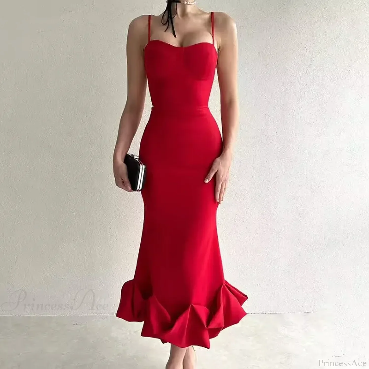 Sexy Slanted One Shoulder Modern Slim Chain Floral Maxi Dress - Image 5