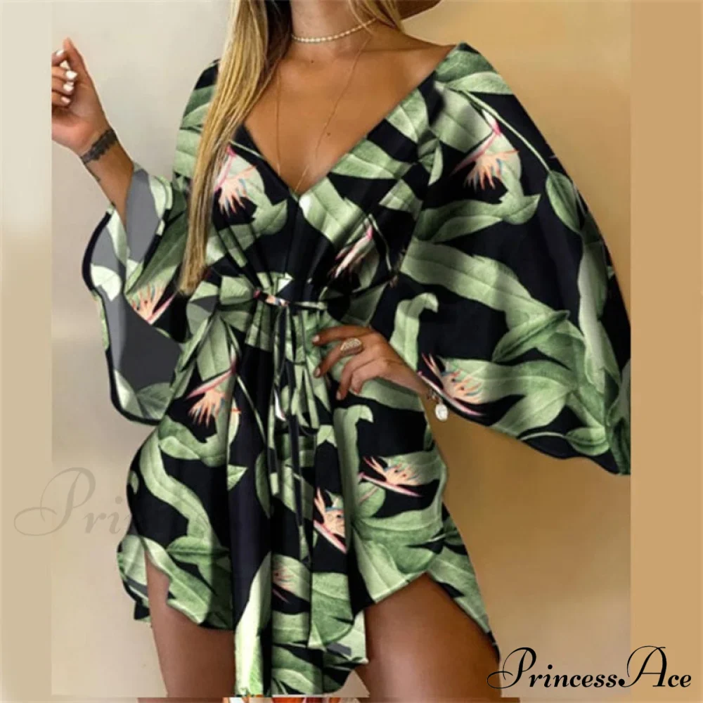 Sexy lace up Trendy halter sequin party dress - Image 2