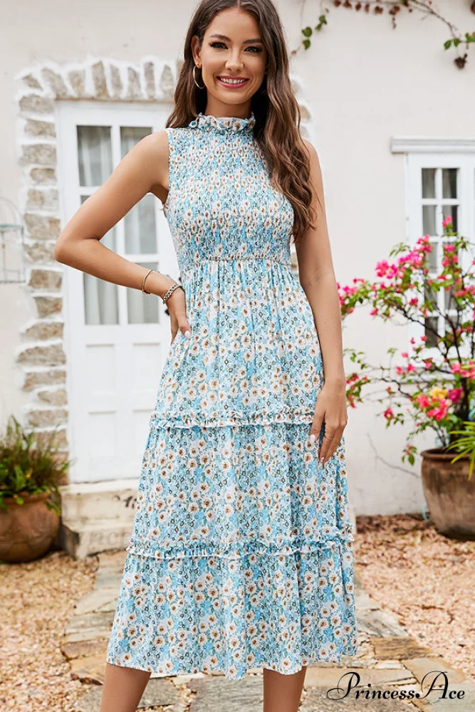 Fashion Printed Graceful Casual Mini Dress