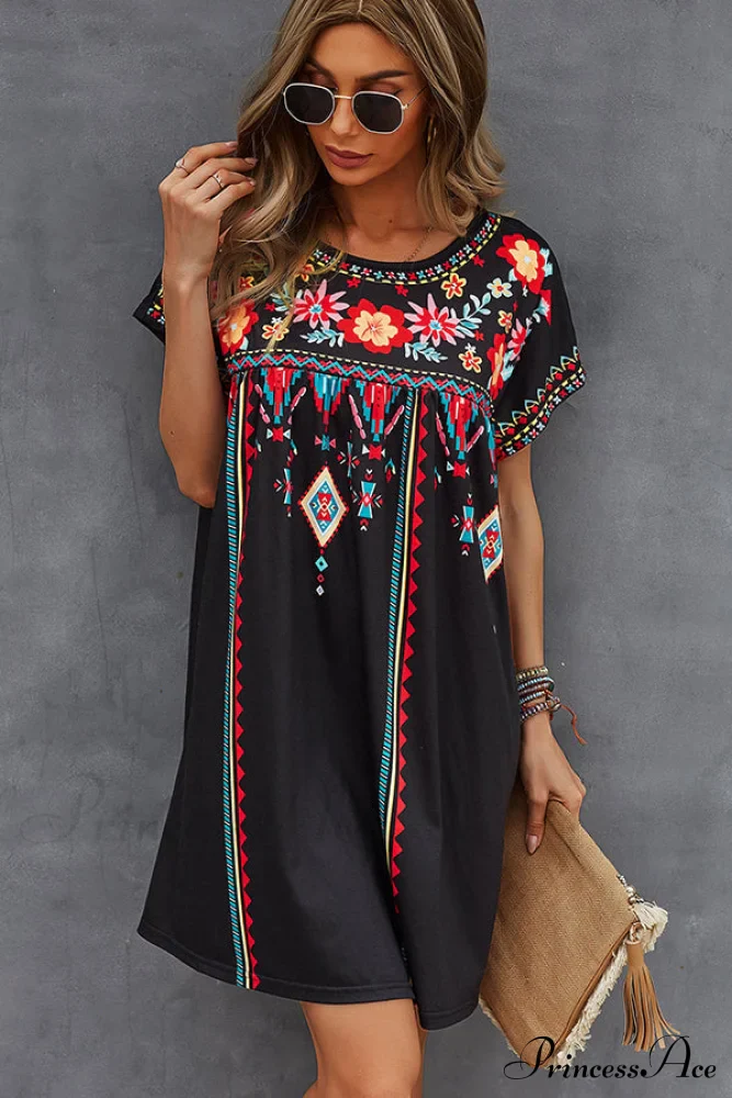 Fashion Polka Dot Print Modern Halter Neck Casual Dress - Image 3