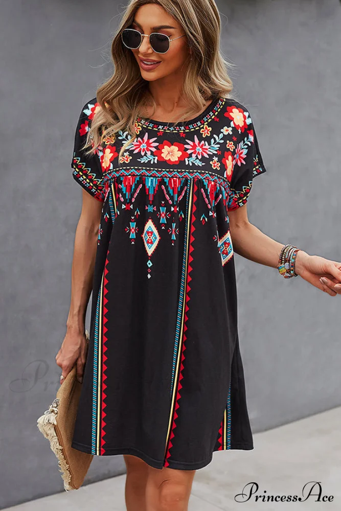Fashion Polka Dot Print Modern Halter Neck Casual Dress - Image 5