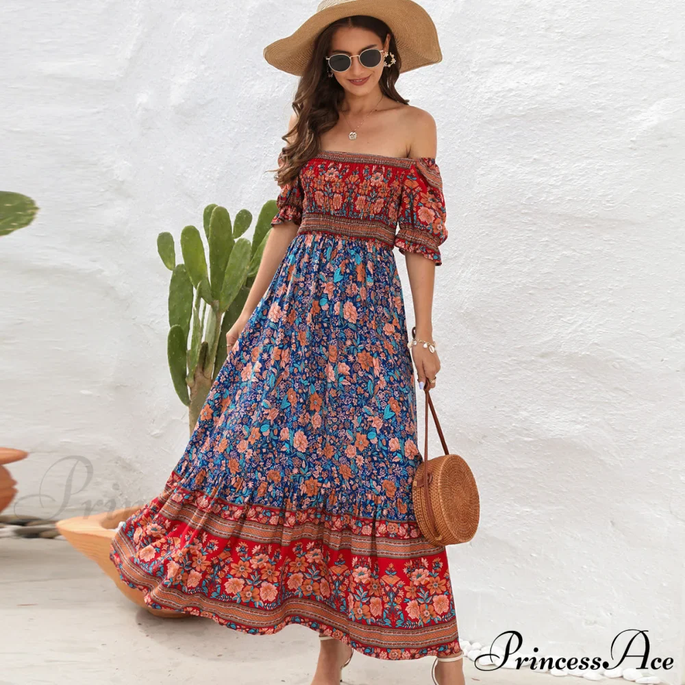 Floral Print Tie Waist Modern Strapless Mini Length Dress - Image 7