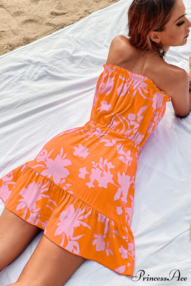 Fashion Solid Color Trendy Ruffled Design Casual Dress - Image 4
