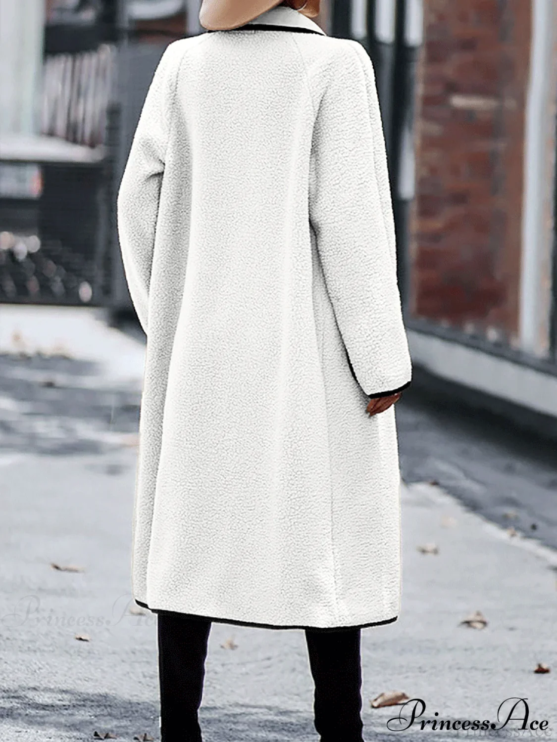 Fleece Charming Solid Coat - Image 6