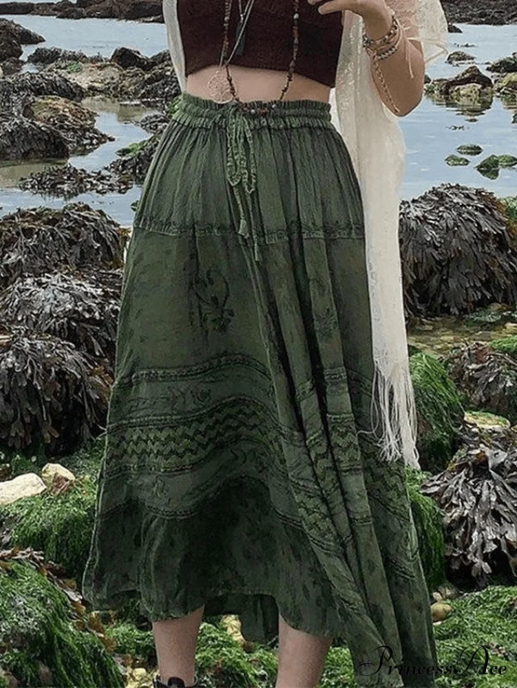 Fairy Graceful Tiered Maxi Skirt - Image 3