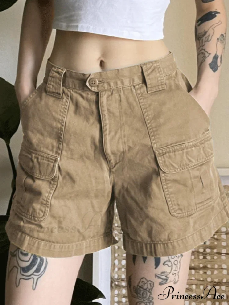 Trendy Cargo Shorts with Pockets - Image 12
