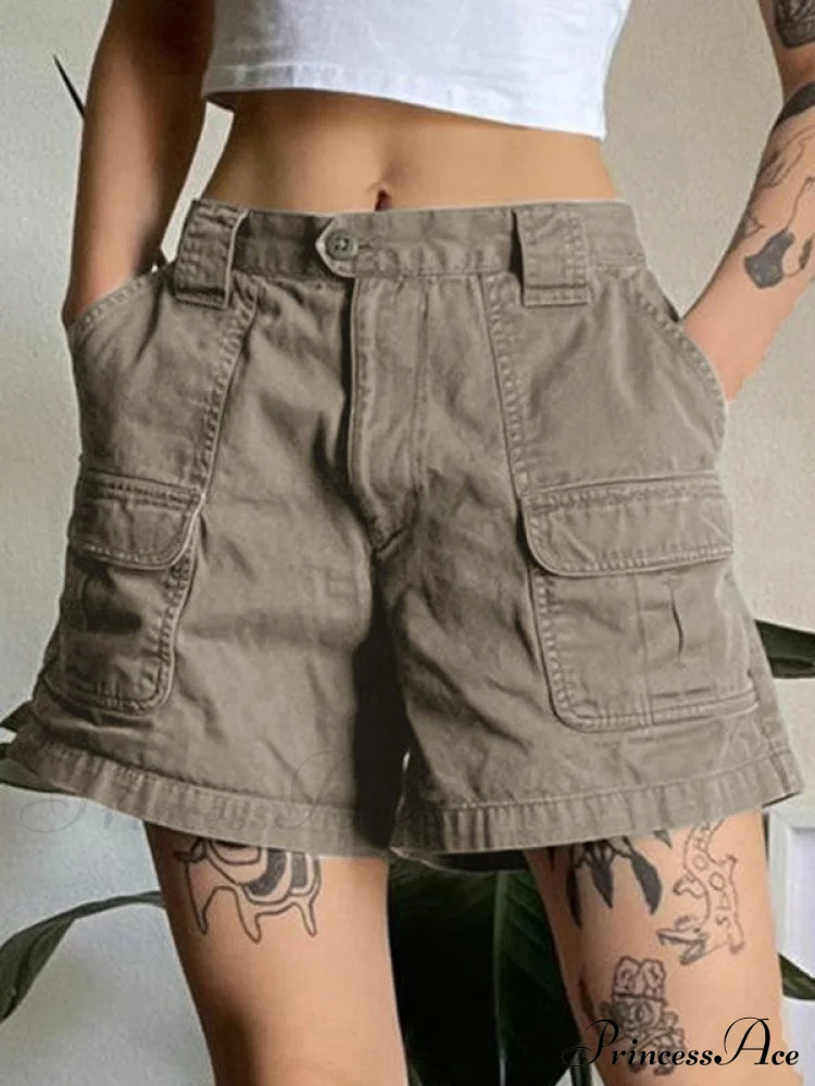 Trendy Cargo Shorts with Pockets - Image 2