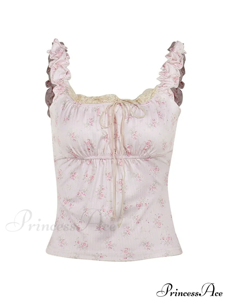 Lace Paneled Graceful Denim Corset Top - Image 6