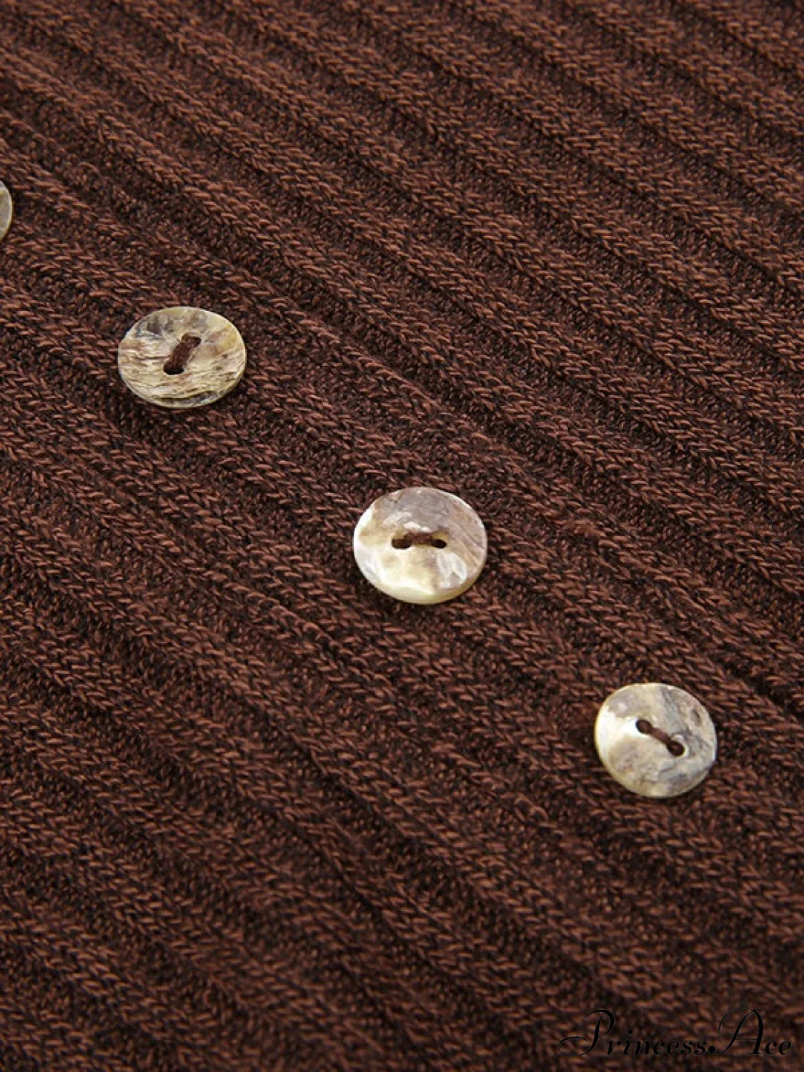 Lace Paneled Graceful Brown Tank Top - Image 5