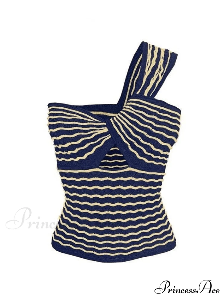 Knitted Stripe Long Trendy Sleeve Maxi Dress - Image 4