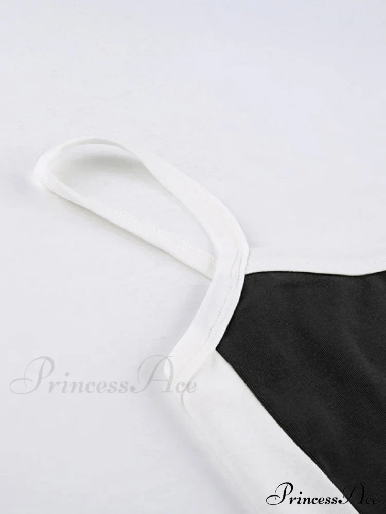 Contrast Trim Rib-Knit Trendy Crop Cami Top - Image 23