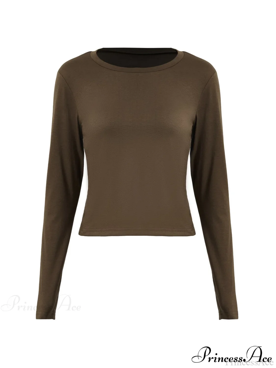 Basic Solid Graceful Crop Top - Image 4