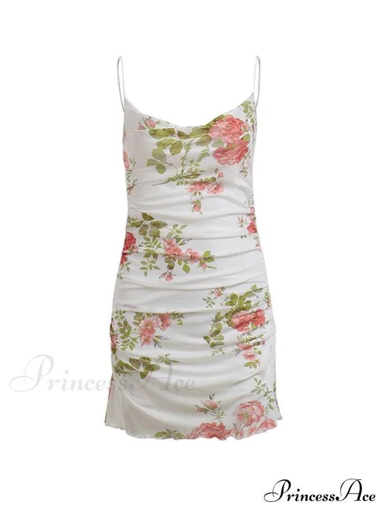 Backless Bodycon Graceful Floral Dress - Image 5