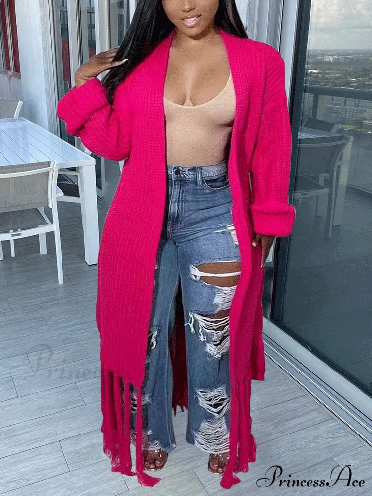 Knit Slit Graceful Turtleneck Sweaters - Image 13