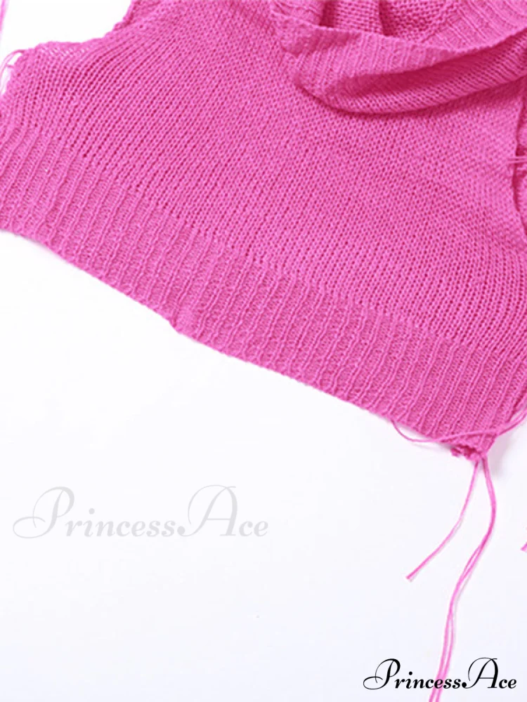 Hooded Cold Graceful Shoulder Crop Top - Image 15