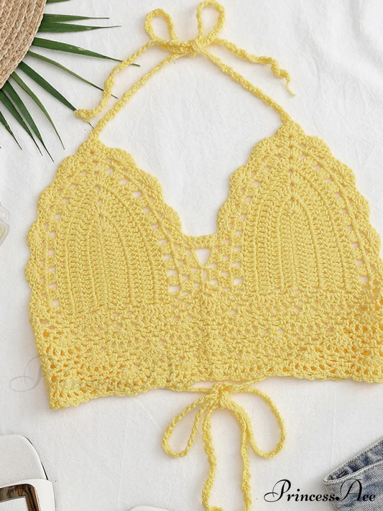 Halter Crochet Hollow Trendy Crop Tops - Image 31