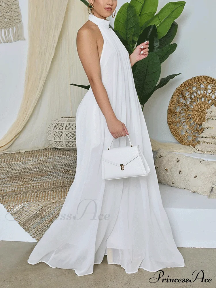 Halter Casual Graceful Maxi Dress - Image 2