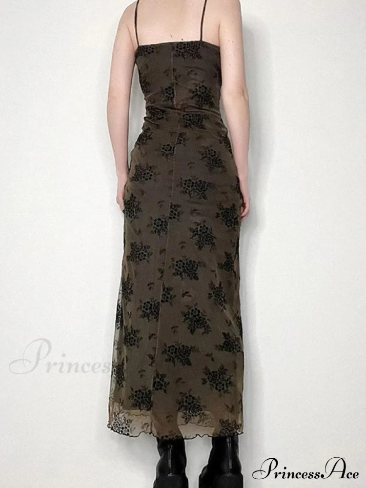 Half Zip Graceful Neck Maxi Dress - Image 3