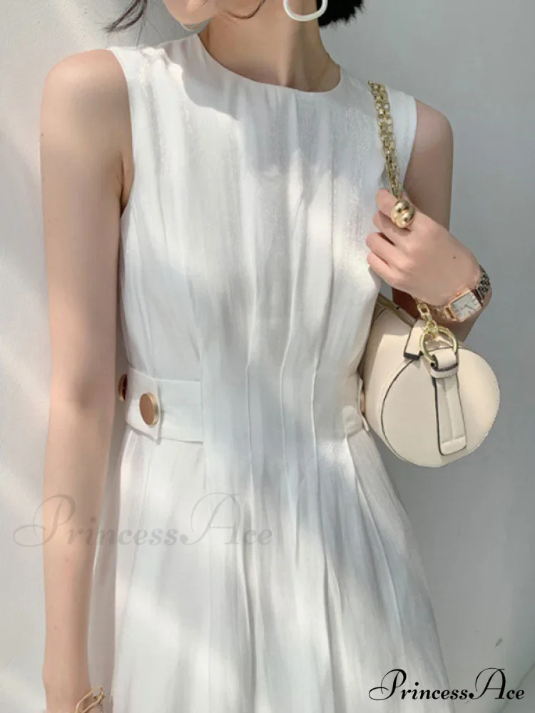 Button Embellished Long Trendy Sleeve Midi Dress - Image 4