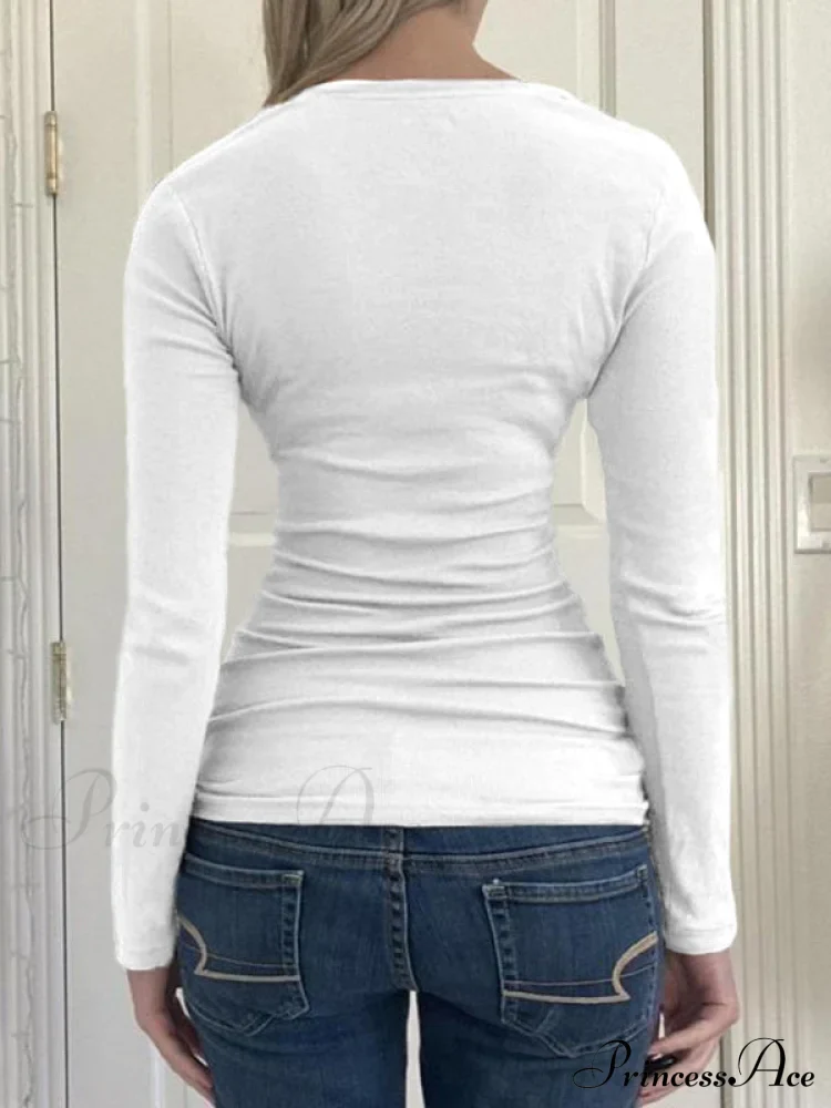Minimalist Versatile Buttoned Knit Top - Image 15