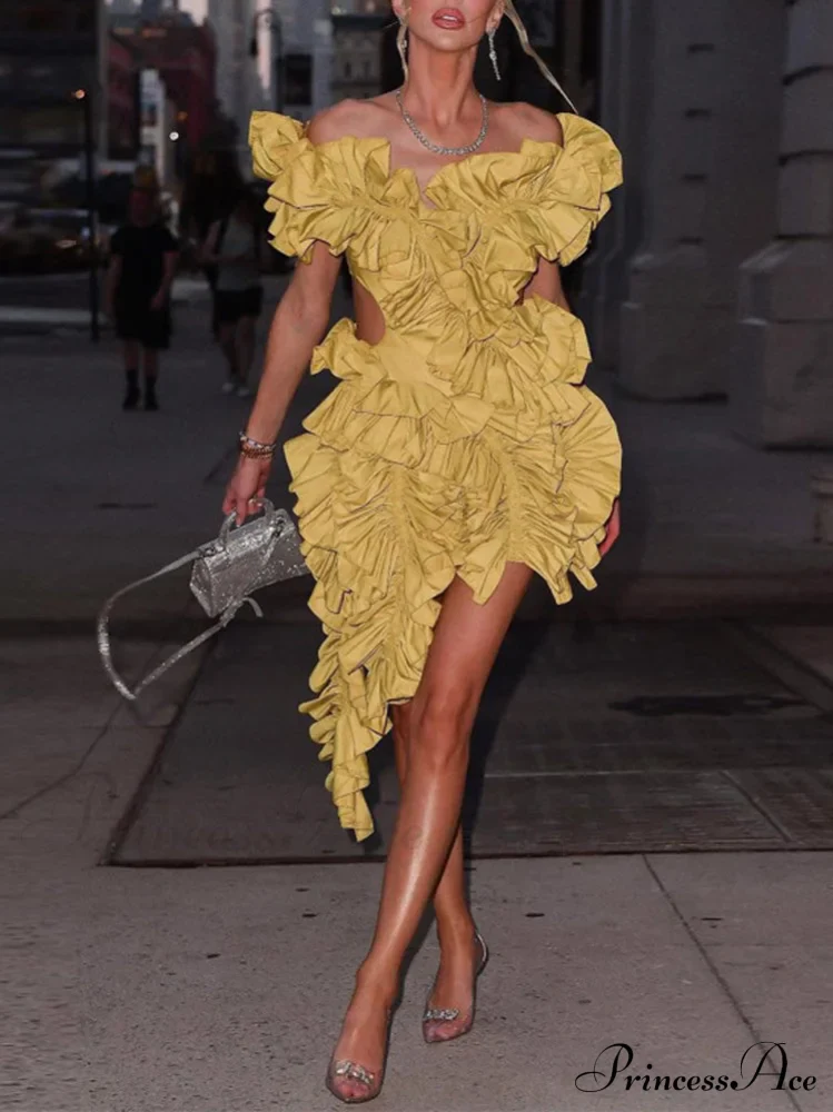 Butterfly Short Sleeve Trendy Bodycon Mini Dress - Image 9