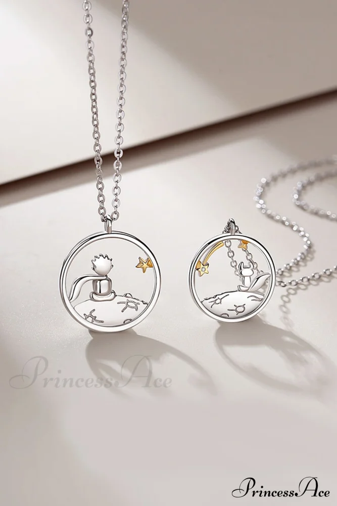 Little Prince & Fox Couple Necklace