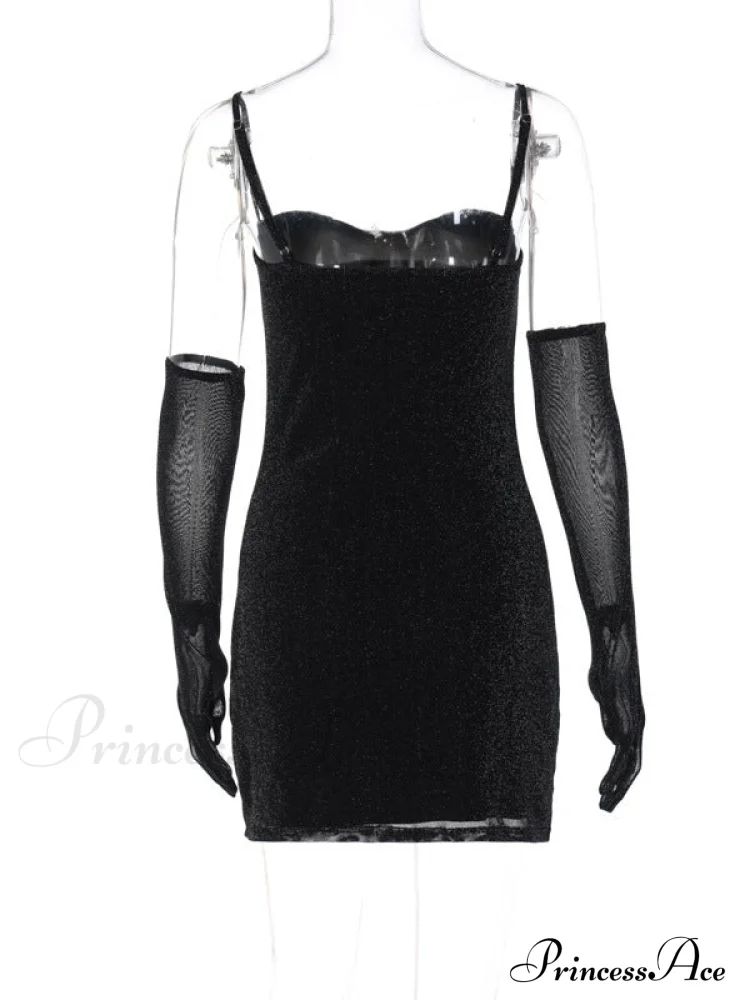 Silk Suspender Tight Dress in Bright Color - Image 5