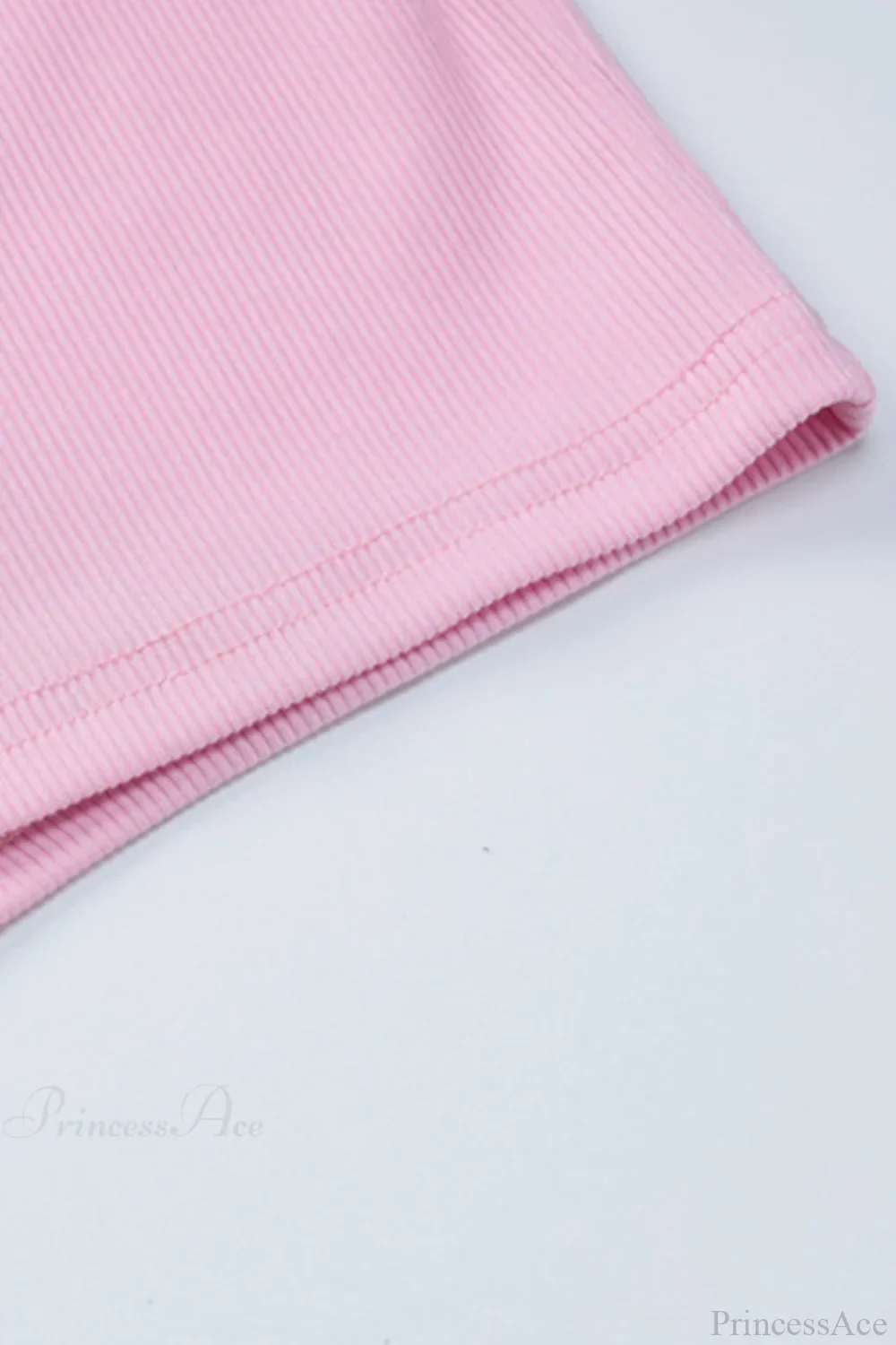 Pink Crisscross Back Rompers with Scoop Neck - Image 7