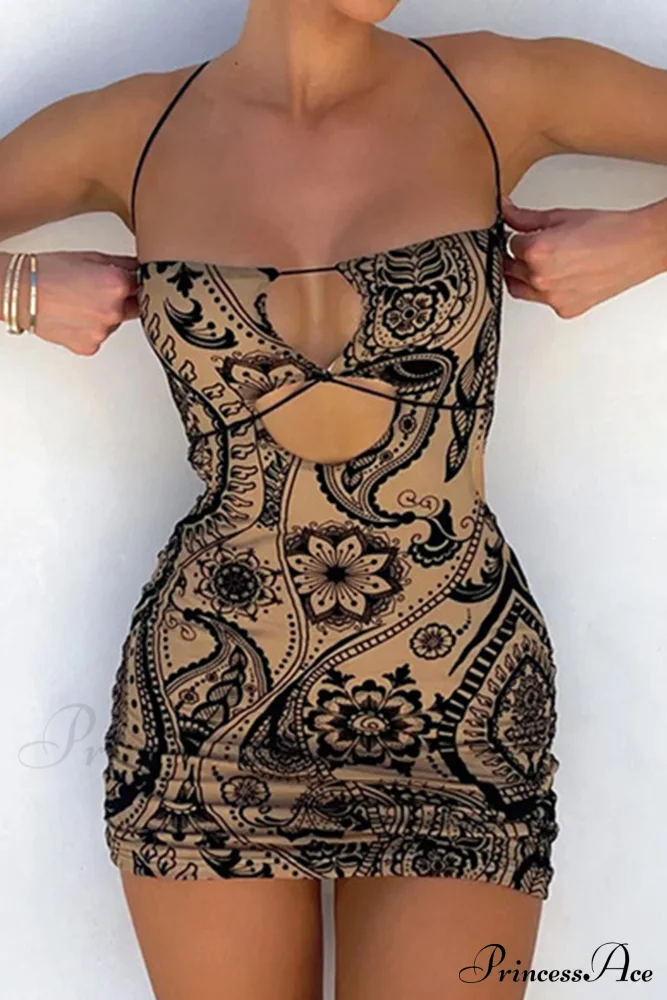 Floral Print Cutout Hip Dress Pack - Image 2