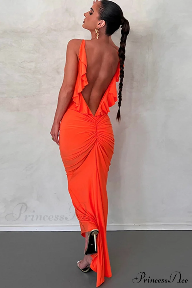 Ruffle Ruched Cami Dress - Image 5
