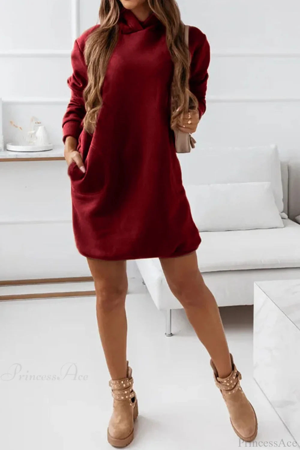 Hooded Mini Dress - Image 11