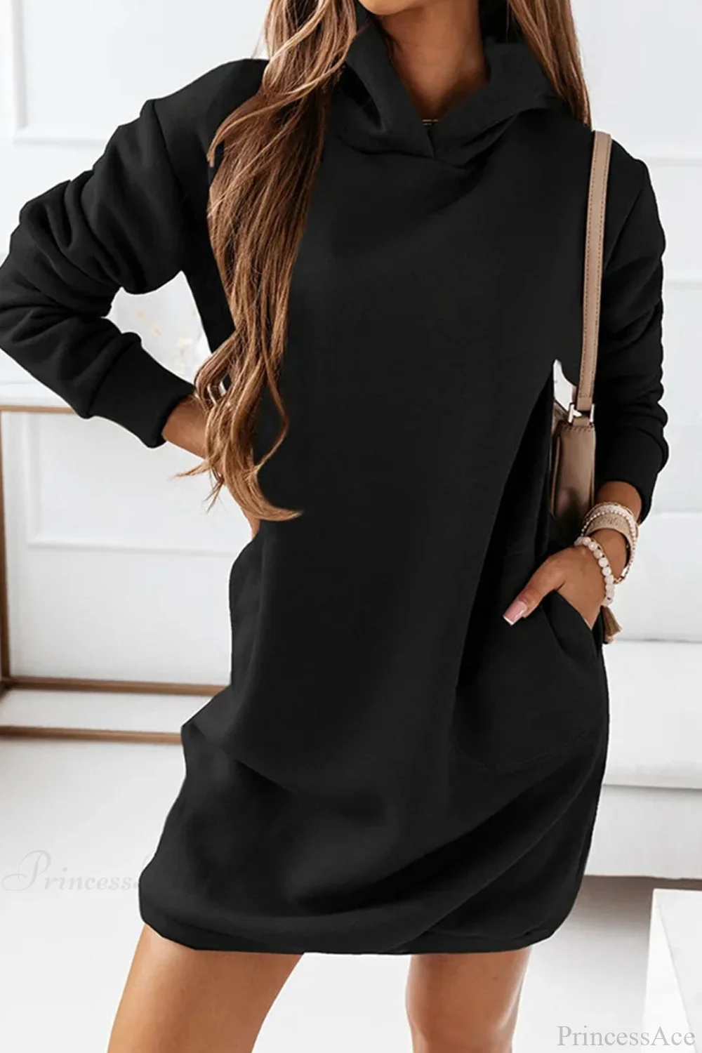 Hooded Mini Dress - Image 5
