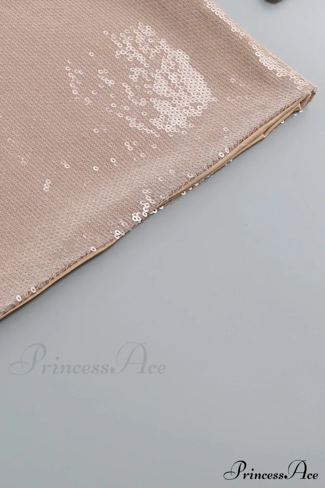 Sequins V Neck Flares Sleeve Pack Hip Dress - Image 11