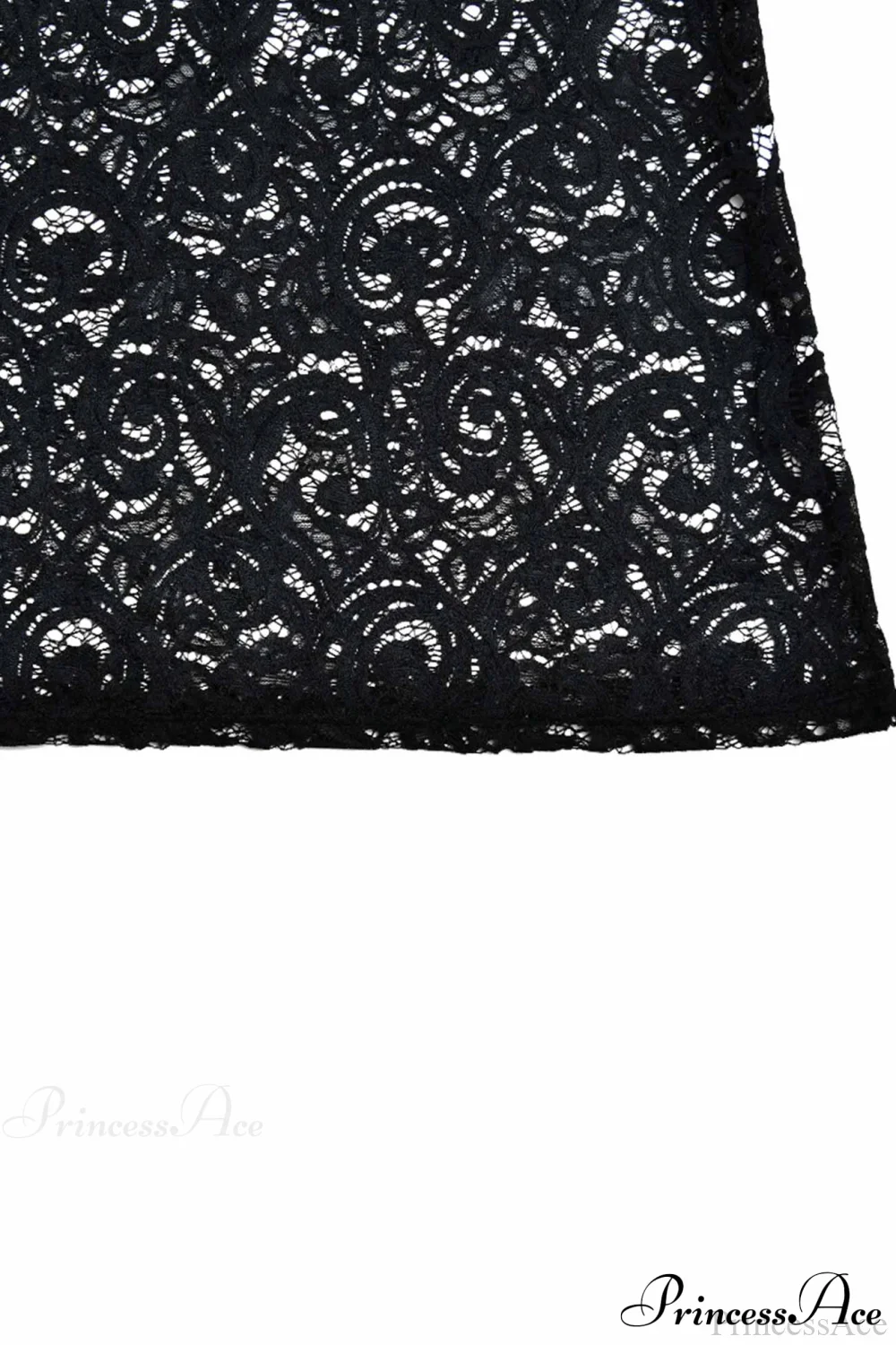 V Neck Lace Flare Sleeve Dress - Image 14