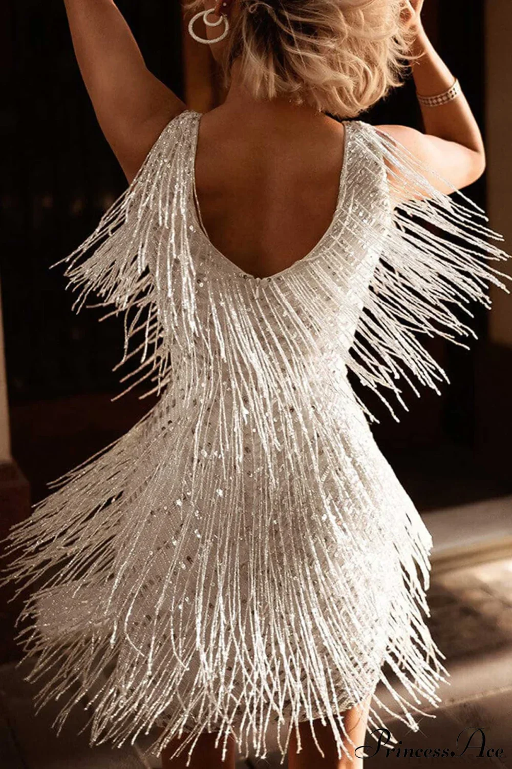Tassel Sequin Tank Dress - Image 13