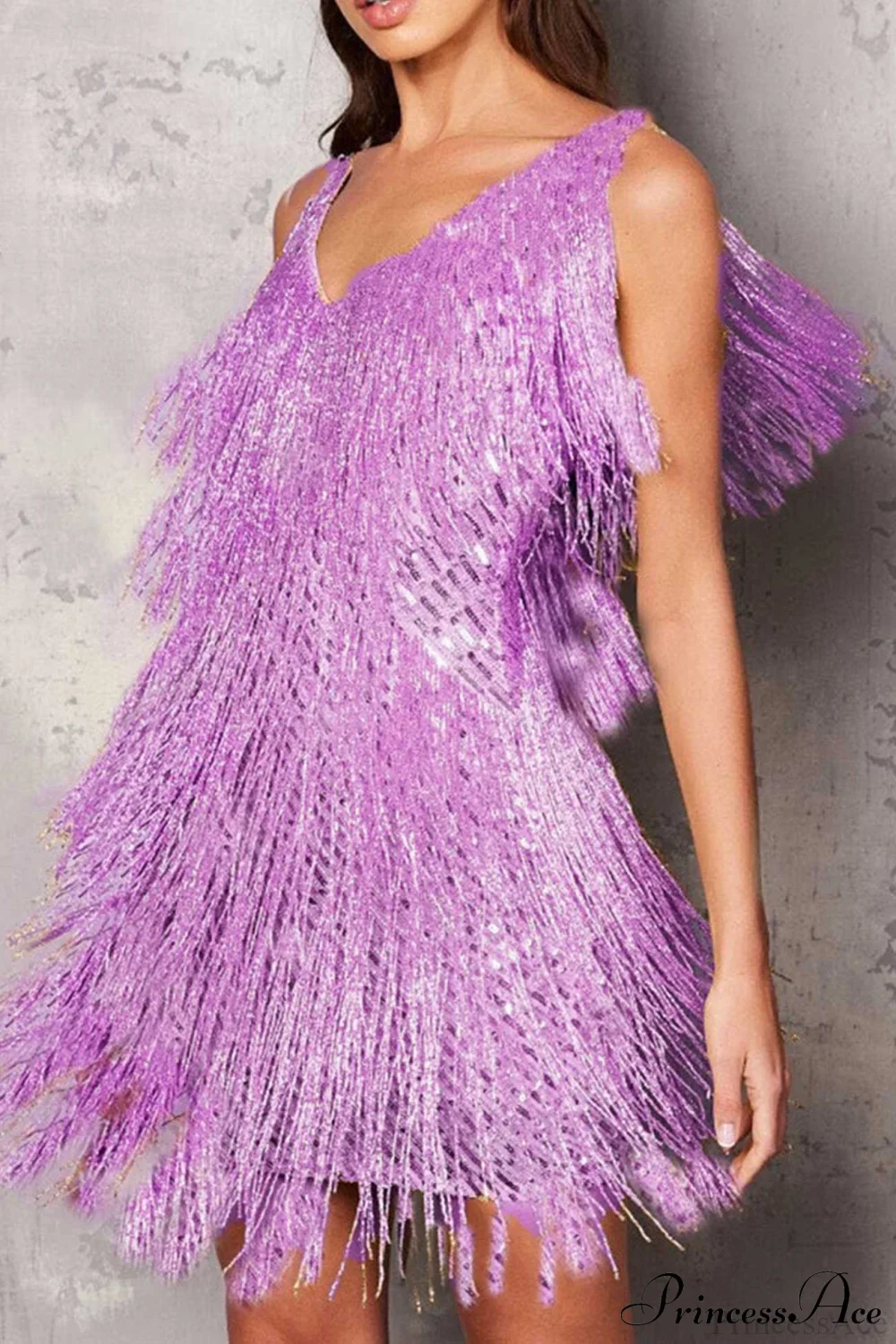 Tassel Sequin Tank Dress - Image 15