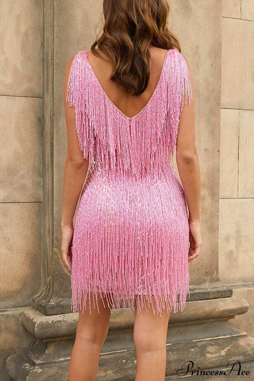 Tassel Sequin Tank Dress - Image 6