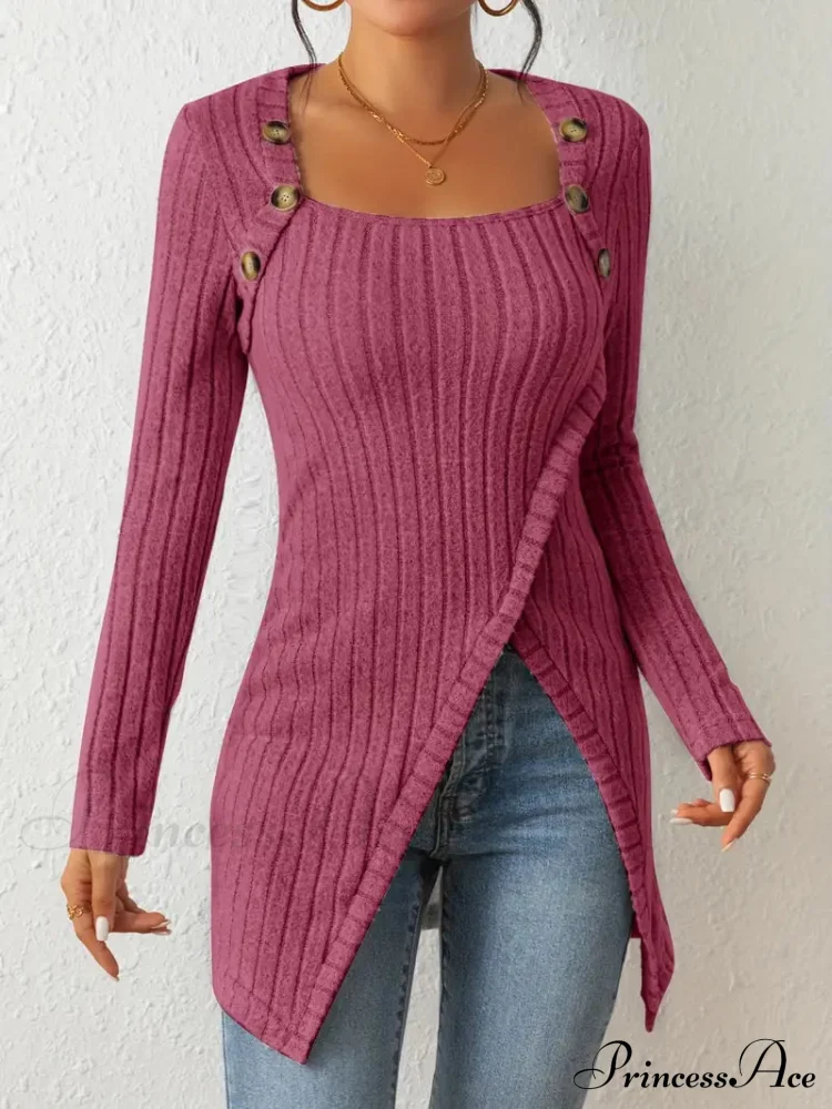 Elegant Soft Stylish Lightweight Versatile Cozy Chic Comfortable Knit Top - Image 11