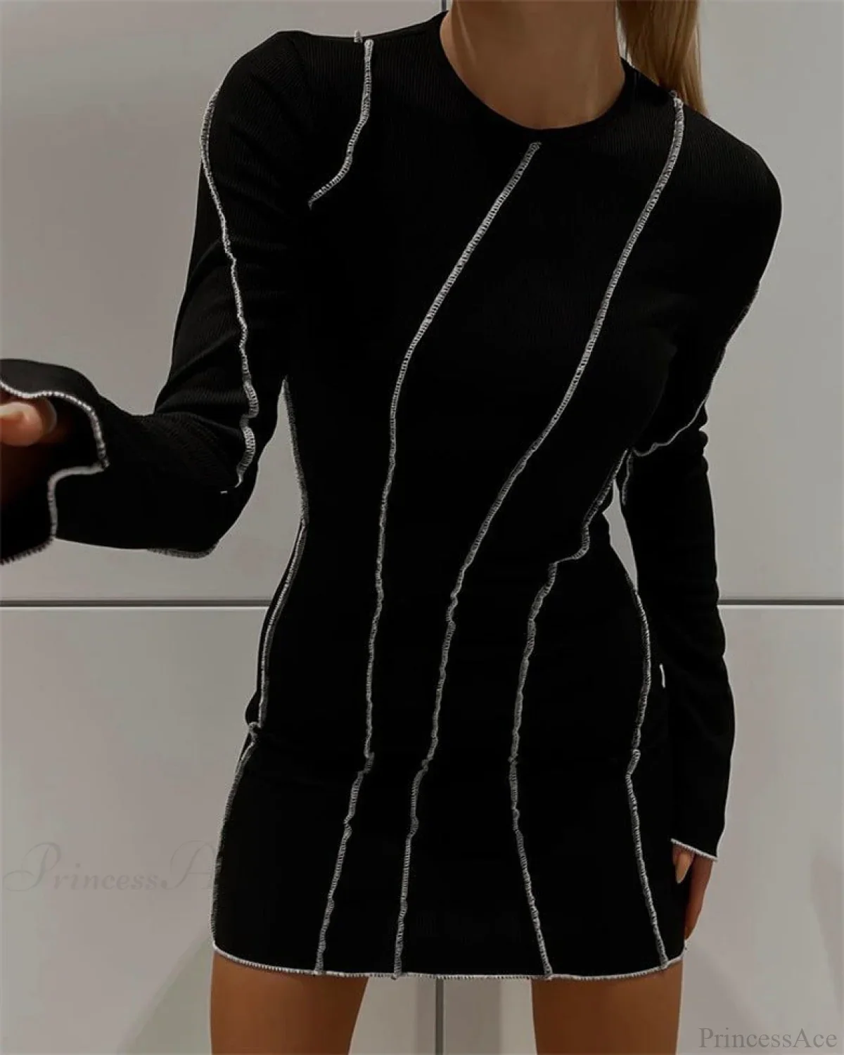 Flared Sleeve Dress - Image 4