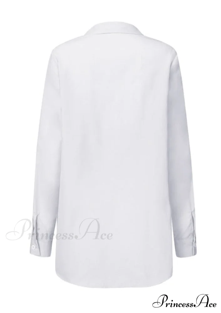 ZANZE SELF-TIE SHIRT - Plus Size - Image 7