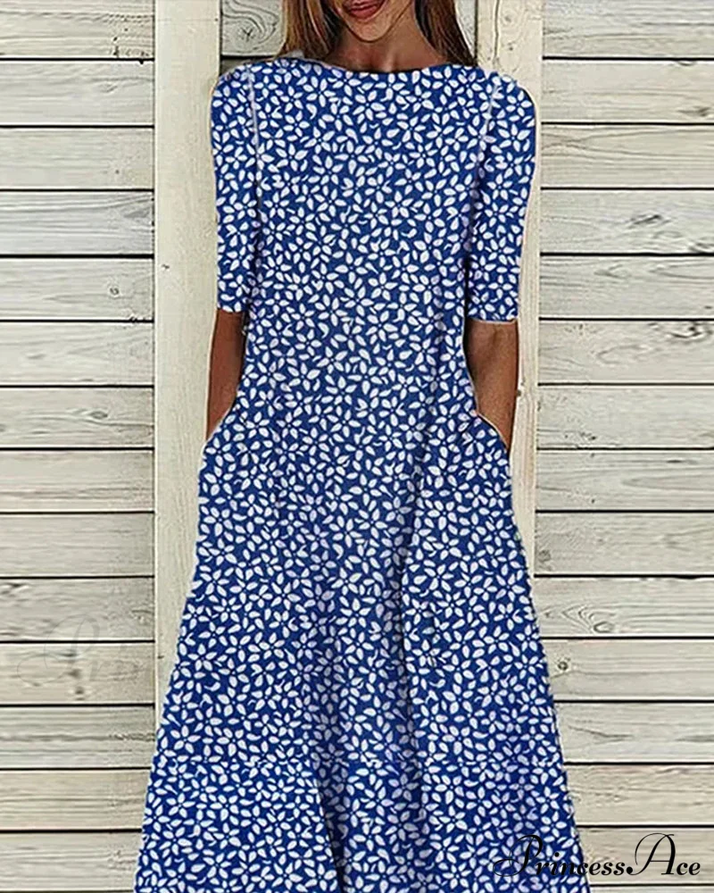 Floral dress with pockets - Image 4