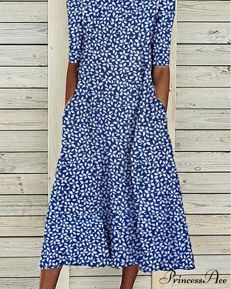 Floral dress with pockets - Image 5