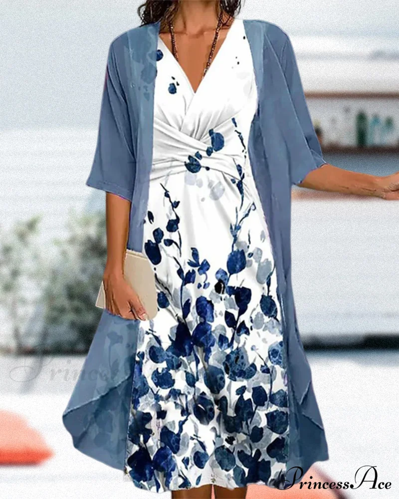 Floral Print Dress Set - Image 2