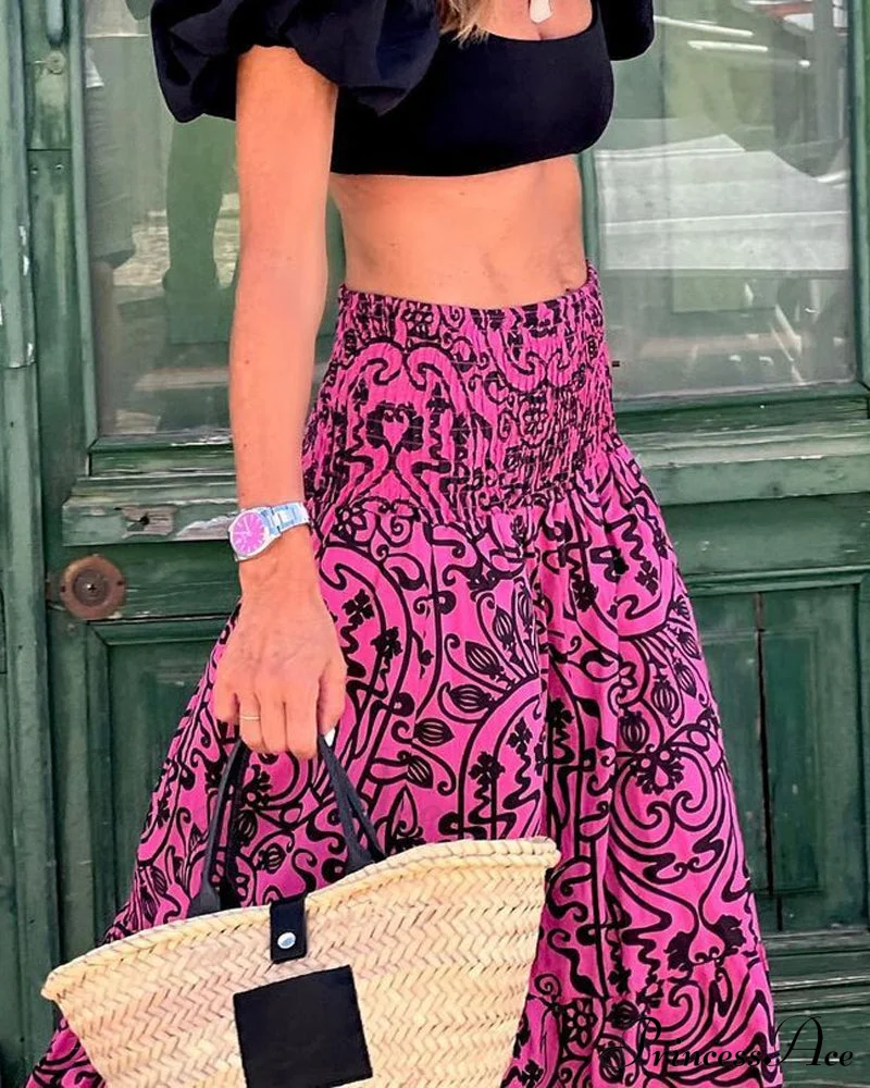 Floral A-Line Skirt - Image 6