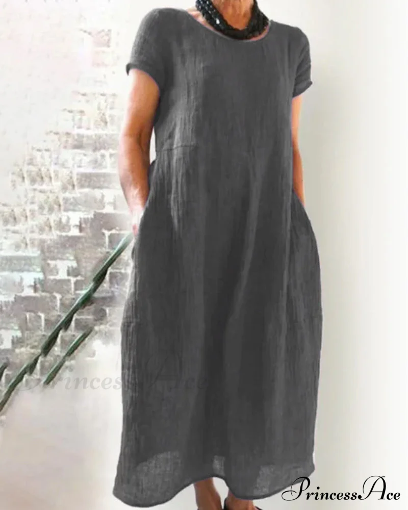 Solid Color Dress - Image 3