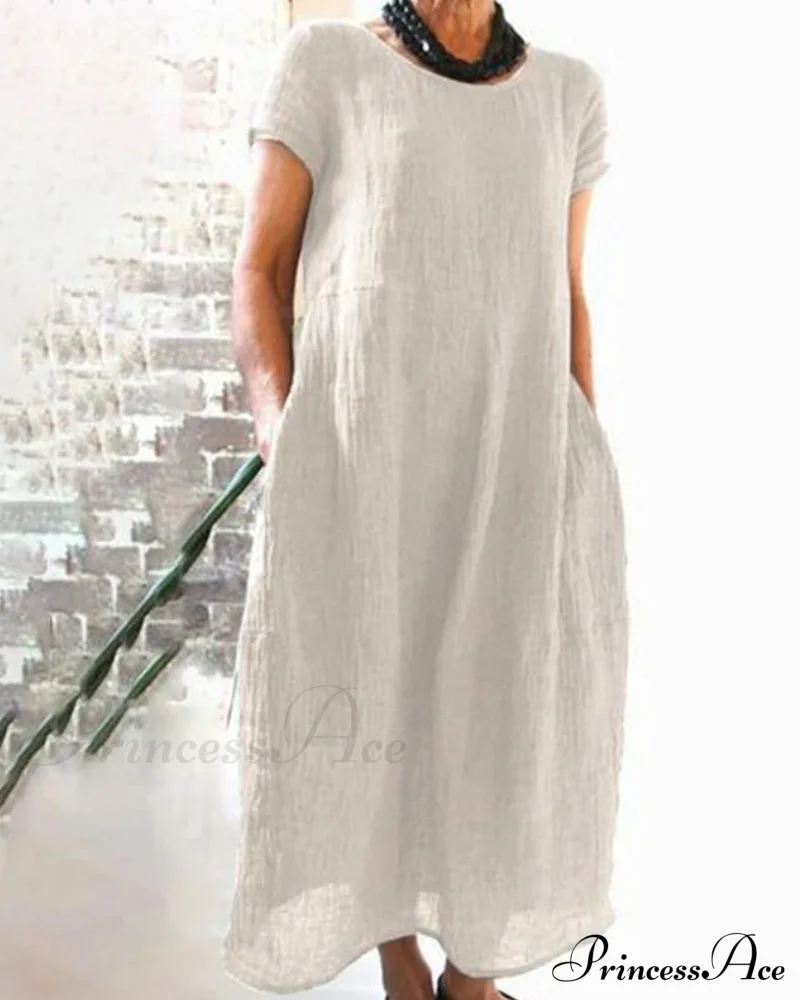 Solid Color Dress - Image 4