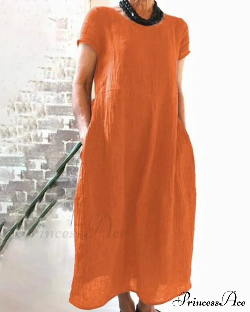 Solid Color Dress - Image 8