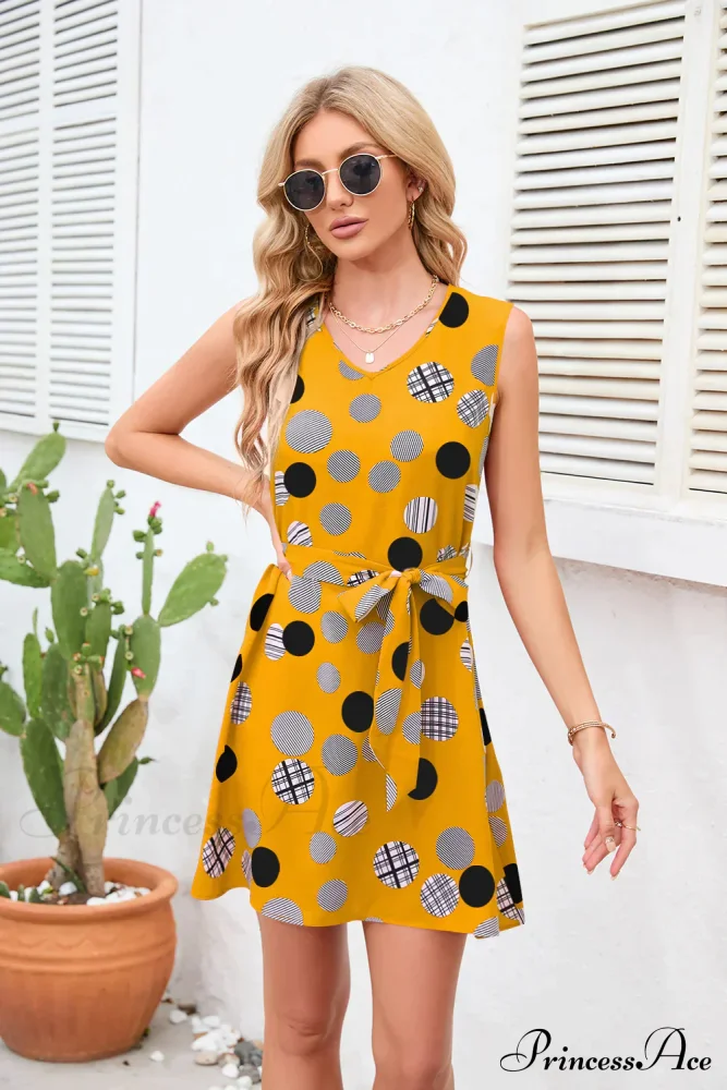 Vintage Polka-Dot Party Dress - Image 4