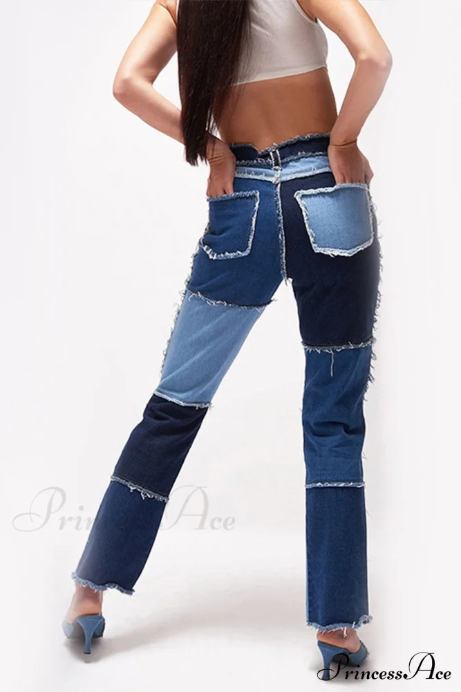 Straight-leg Jeans with Panels - Image 2