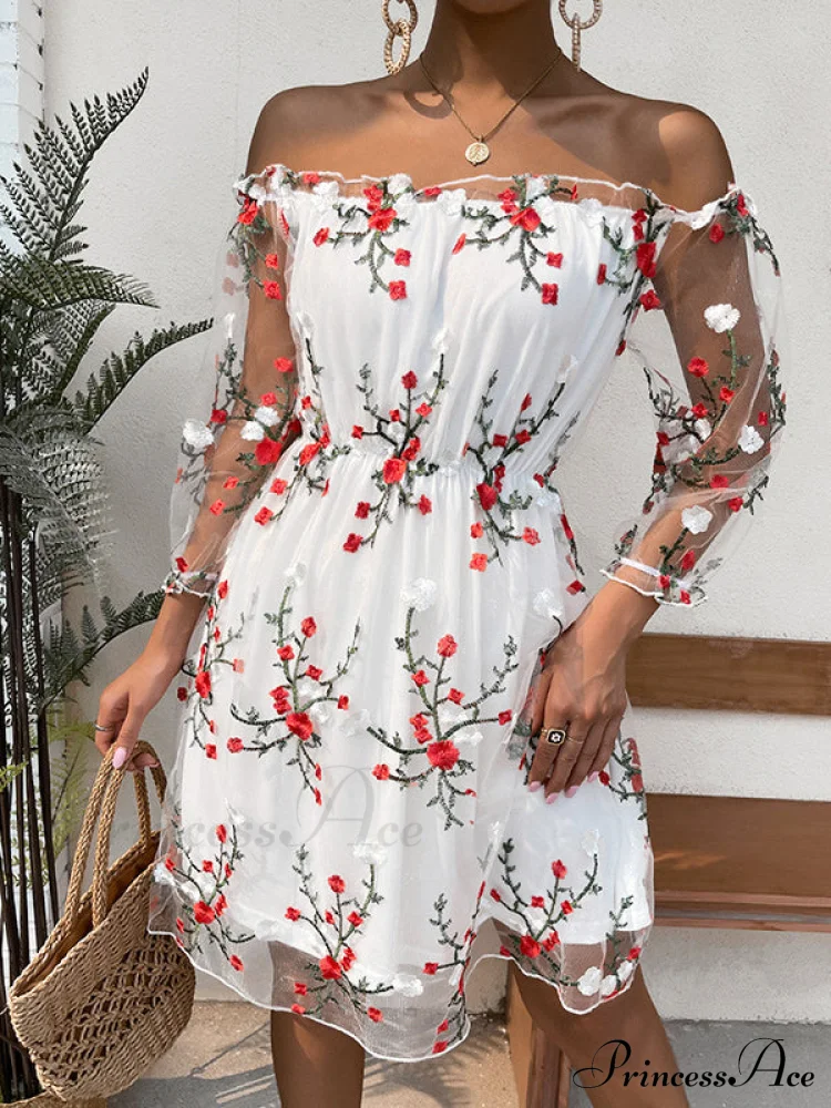 Lace Off-The-Shoulder Dress